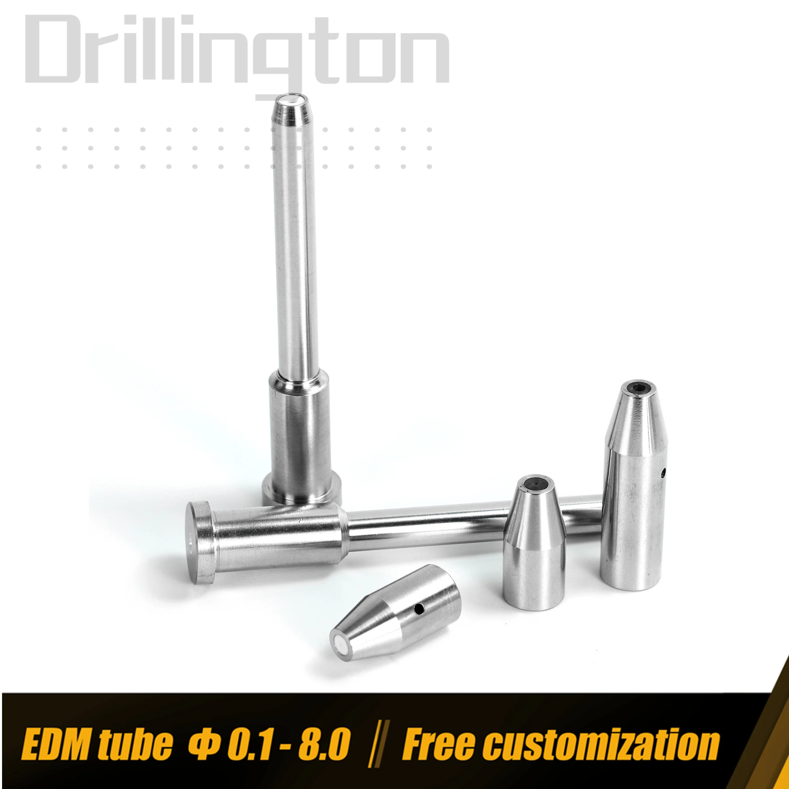 EDM Electrode Drill Guide , 12mm x 42mm Ruby , Electrode Guides , EDM Drilling Parts 0.0039\