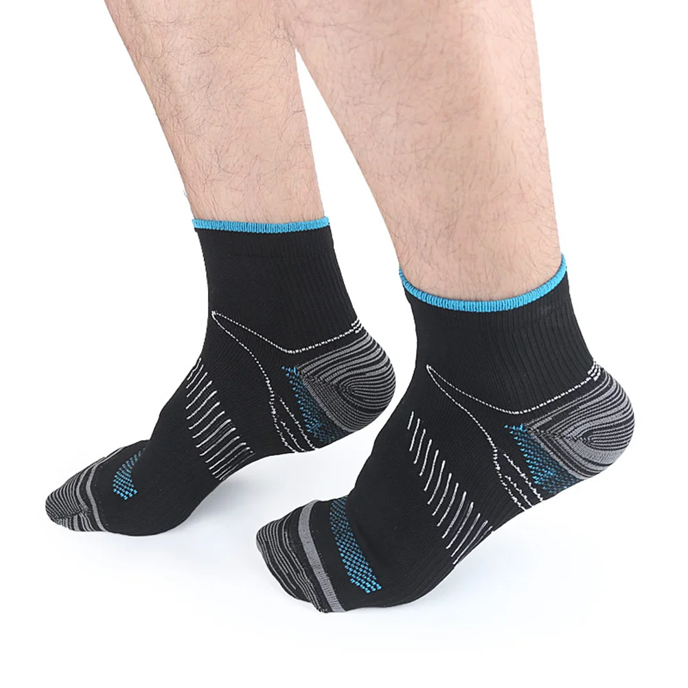 

1pcs 1 Pair Men Flight Socks Size L Spandex Anti-Skid Compression Breathable Sports Socks For Muscle Support Durable Lightweight