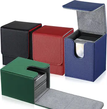 80 + ホットトレーディングカードデッキボックス Houder Grote Mtg Kaart オーガナイザー Opslag Verzamelbare ゲームカードケースプロテクターコンテナ