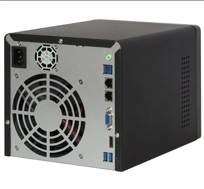 High Quality Huge Storage 4bays Small NAS Server case with J1900 Nas Motherboard
