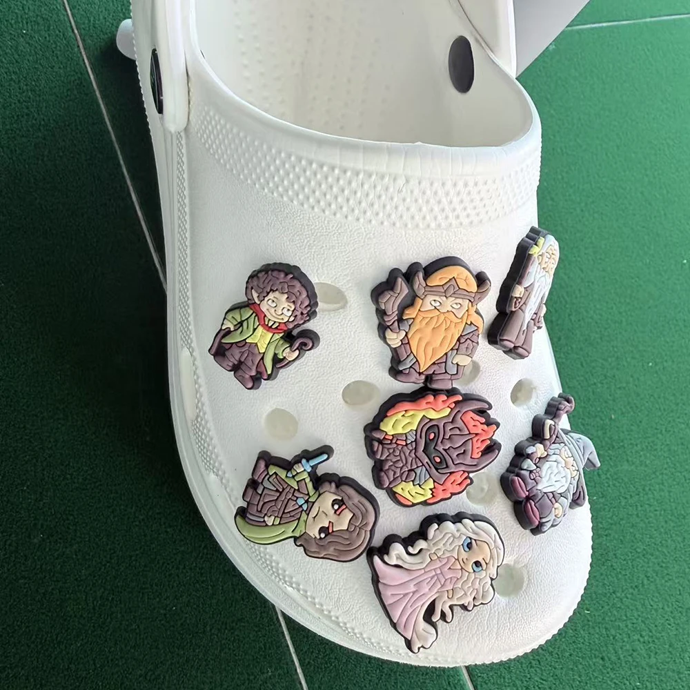 16-100pcs Tot Toys Trend Cartoon Figure Shoe Charms For Sandals, Shoe Decoration Accessories Shoe Pins Great Gift For Men Women