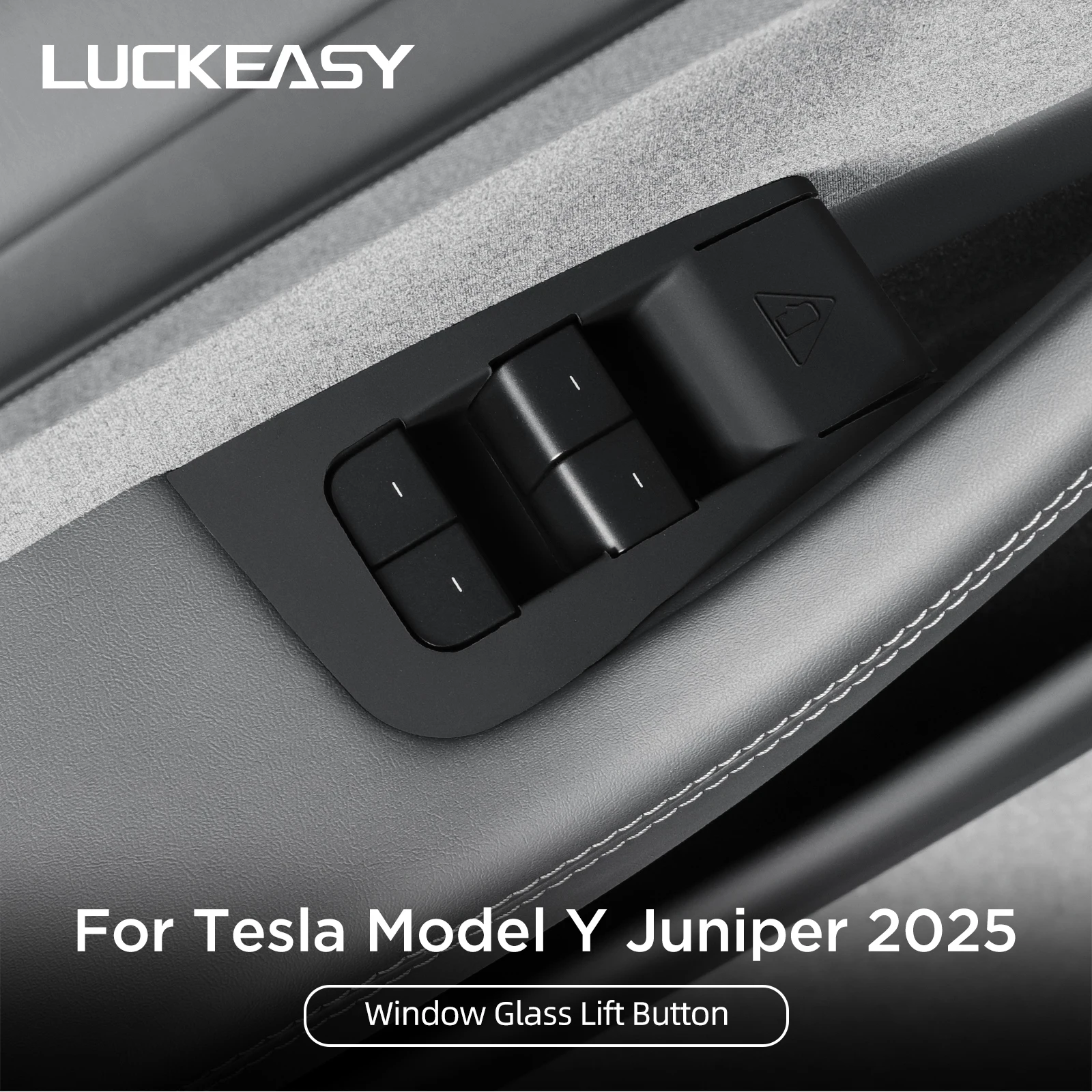 for Tesla Model Y Juniper/Launch 2025 Car Window Control Panel Protective Patch Accessories Window Switch Button Silicone Patch