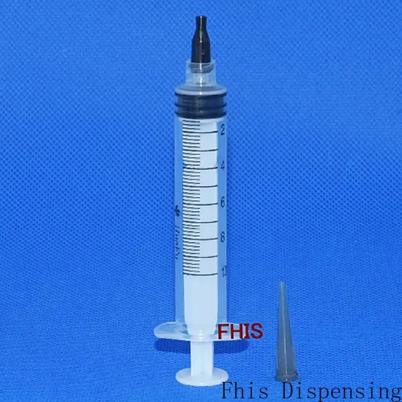 Tapered Dispensing Tips Caps Pack of 5 10ml Manual Syringe Dispenser Kit 16G Plastic