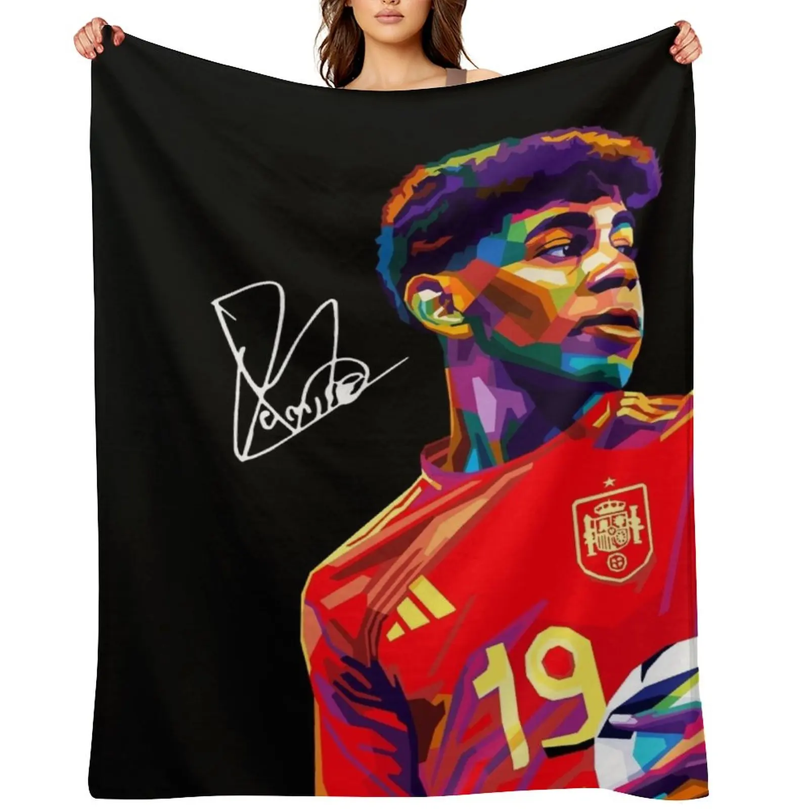 

Lamine Yamal Wpap Art Throw Blanket Blankets Sofas Of Decoration Luxury Thicken Softest Blankets