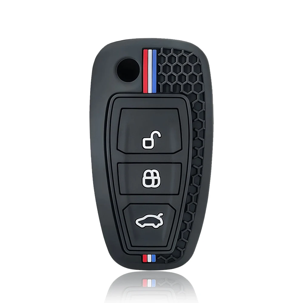 New Hot 3 Button Silicone Car Remote Key Fob Cover Case For Ford Ranger C-Max S-Max Focus Galaxy Mondeo Transit Tourneo Custom