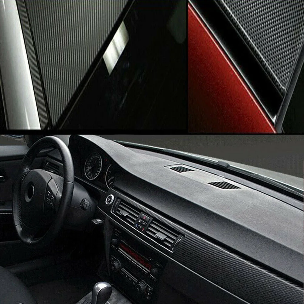 

Brand New High Quality Hot Sale Practical Auto Parts Accessories Wrap Sticker Car Interior 100% Brand New 3D Black