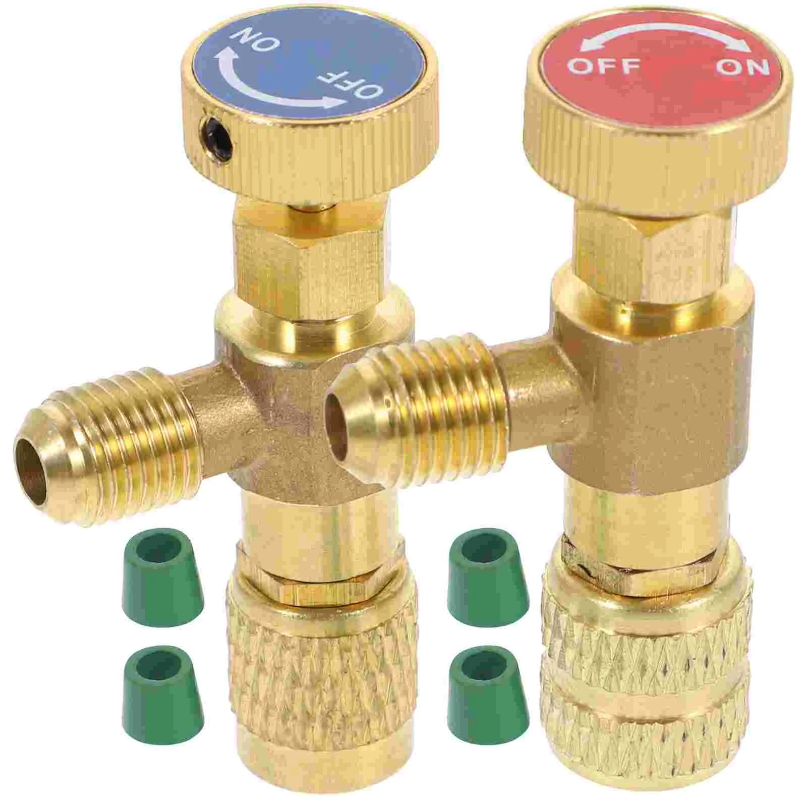 2 Pcs Safety Valve Inflatables Leak Ac Gas Refill Pump Conditioning Refrigerant Filling Valves Fluoride Adding Air Conditioner