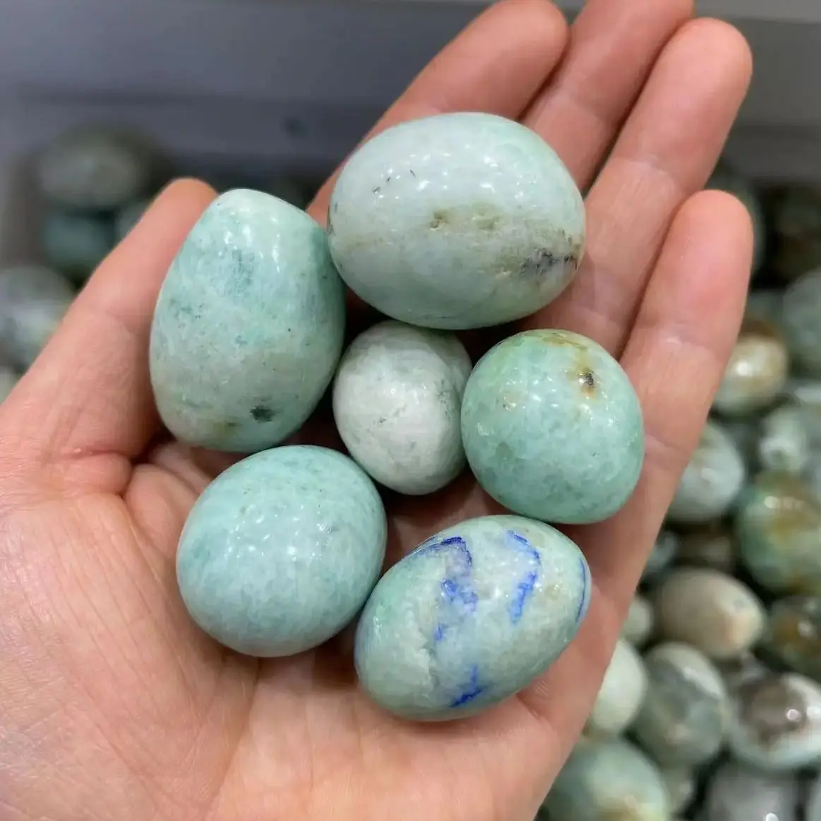 Natural Crystal Fynchenite Rolling Stones, Aquarium Decorations Fish Tank Decorative Stone Landscaping Ornaments