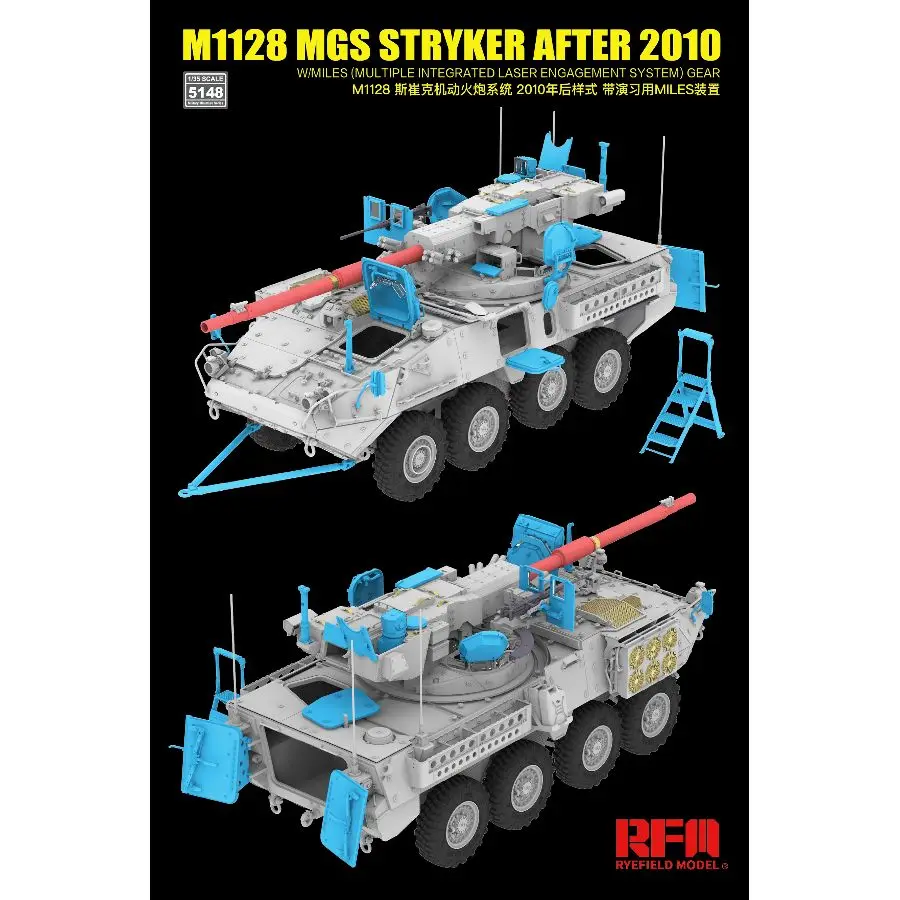 RYE FIELD 5148 1/35 M1128 MGS Stryker After 2010 w/MILES Gear Model Kit