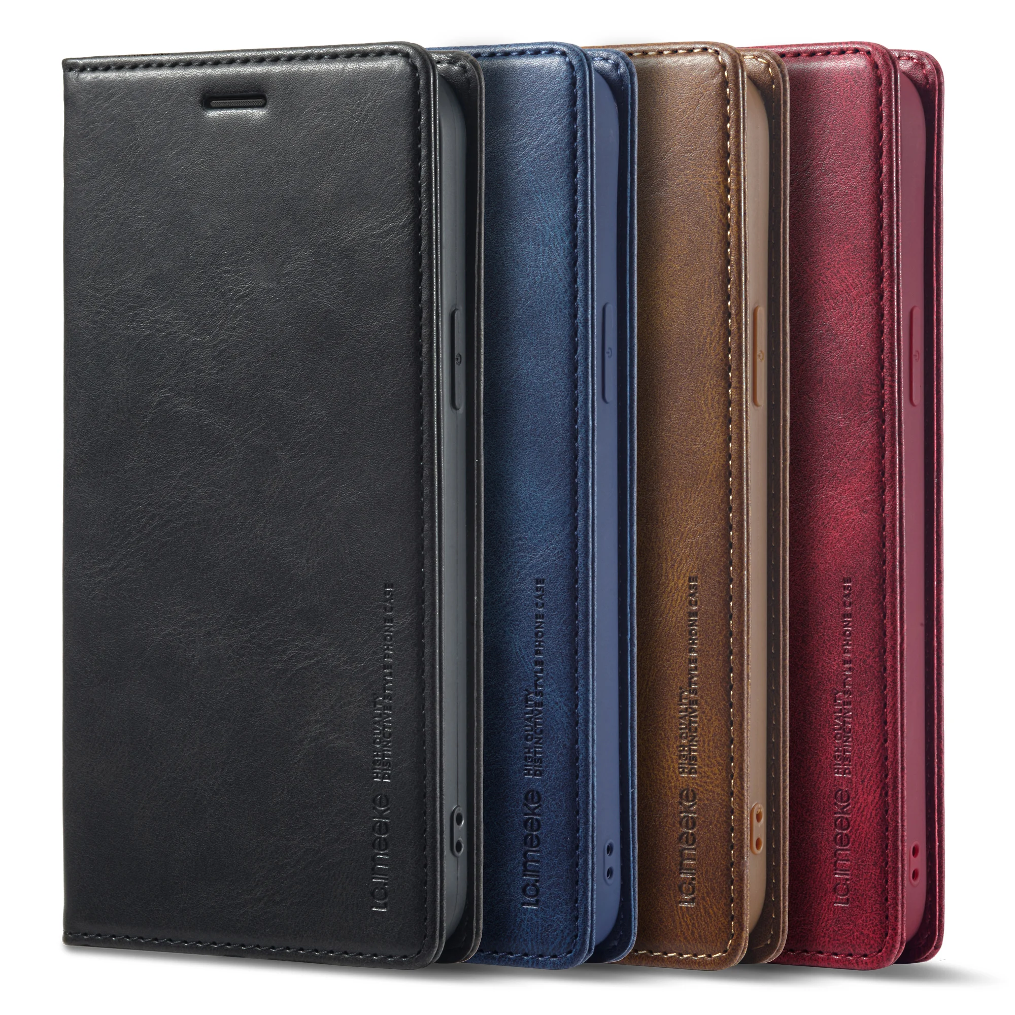 RFID Strong Magnetic Flip Leather Cards Slot Wallet Case For iPhone 14 13 12 11 Pro Max XS Max XR X 8 7 Plus SE 2022 Stand Cover