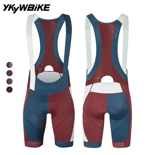 YKYWBIKE, pantalones cortos con pechera de ciclismo para hombre de 8 horas, pantalones con pechera acolchados de verano para bicicleta de carretera, pantalones cortos para bicicleta, ropa para bicicleta con pechera