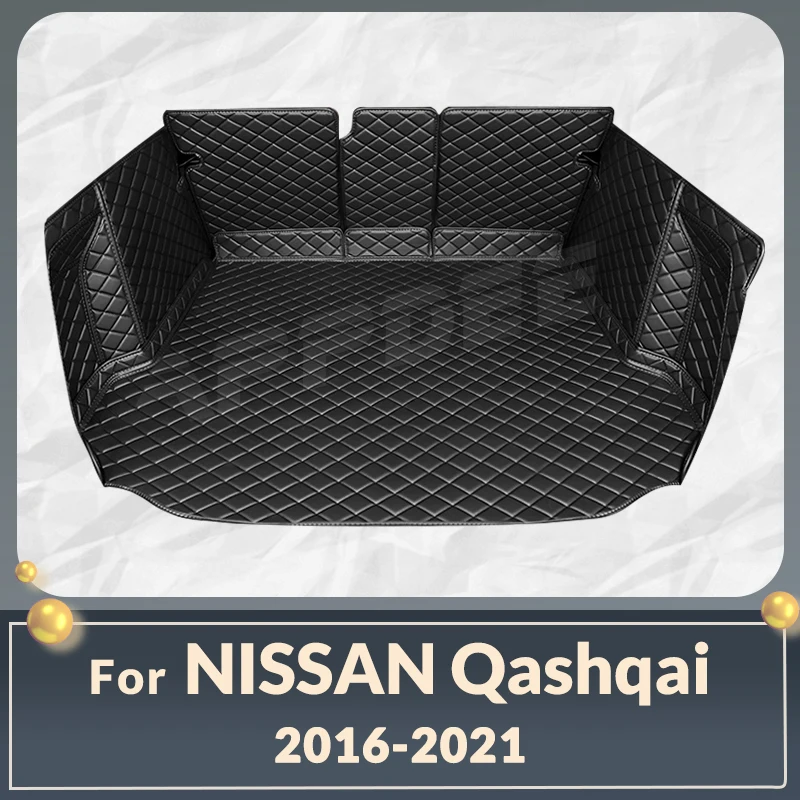 

Auto Full Coverage Trunk Mat For Nissan Qashqai 2016-2021 20 19 18 17 Car Boot Cover Pad Interior Protector Accessories