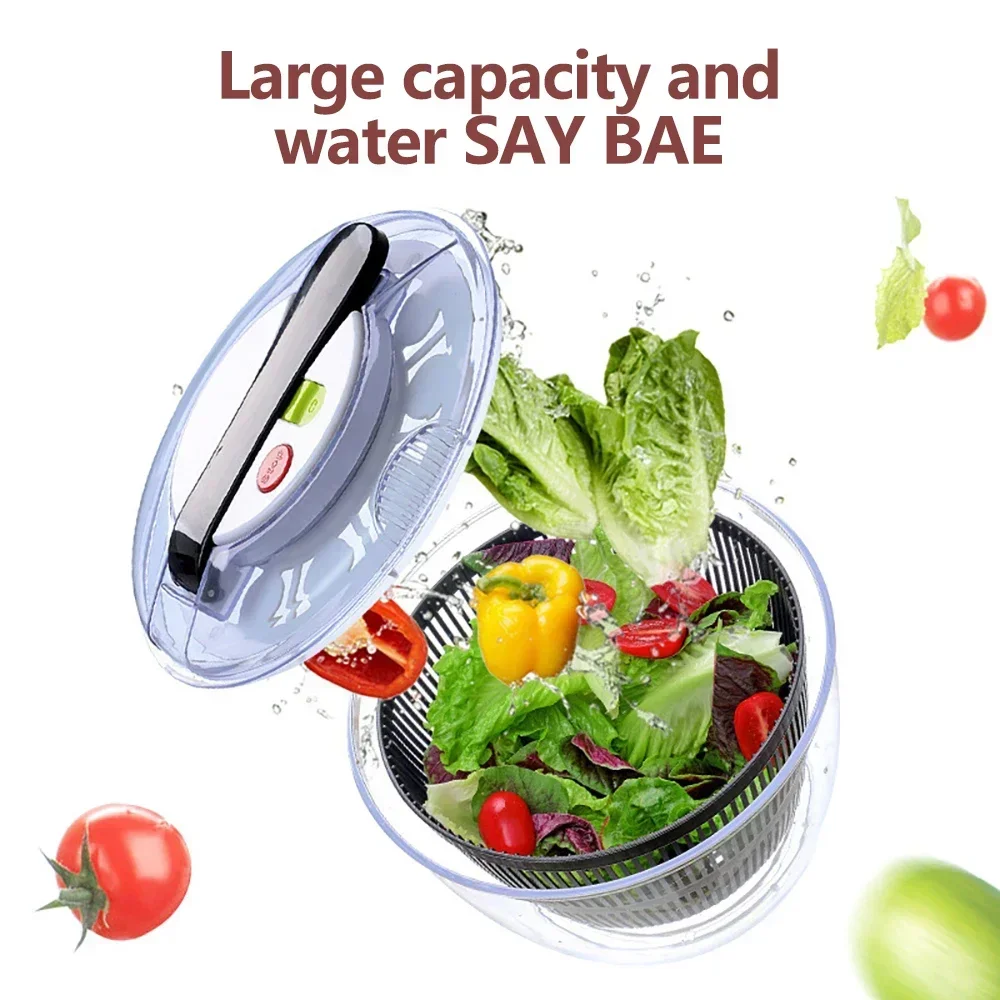 Vegetables Salad Spinner Lettuce Leaf Vegetable Dehydrator Multifunctional Vegetable Washer Salad Vegetable Dryer Mixer