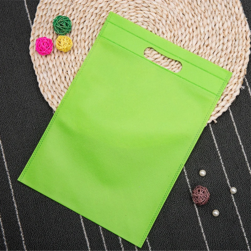 Candy Color Eco Bag Non-woven Shopping Tote Bags Cloth Fabric Eco-friendly Storage Reusable Large Pouches Folding Grocery Bags