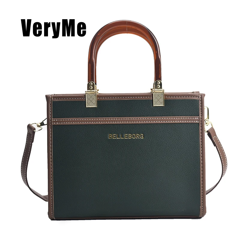 VeryMe 2022 New Luxury Brand Crossbody Women\'s Bags Quality One-Shoulder Large Capacity Handbags Famous Designers Leather Totes