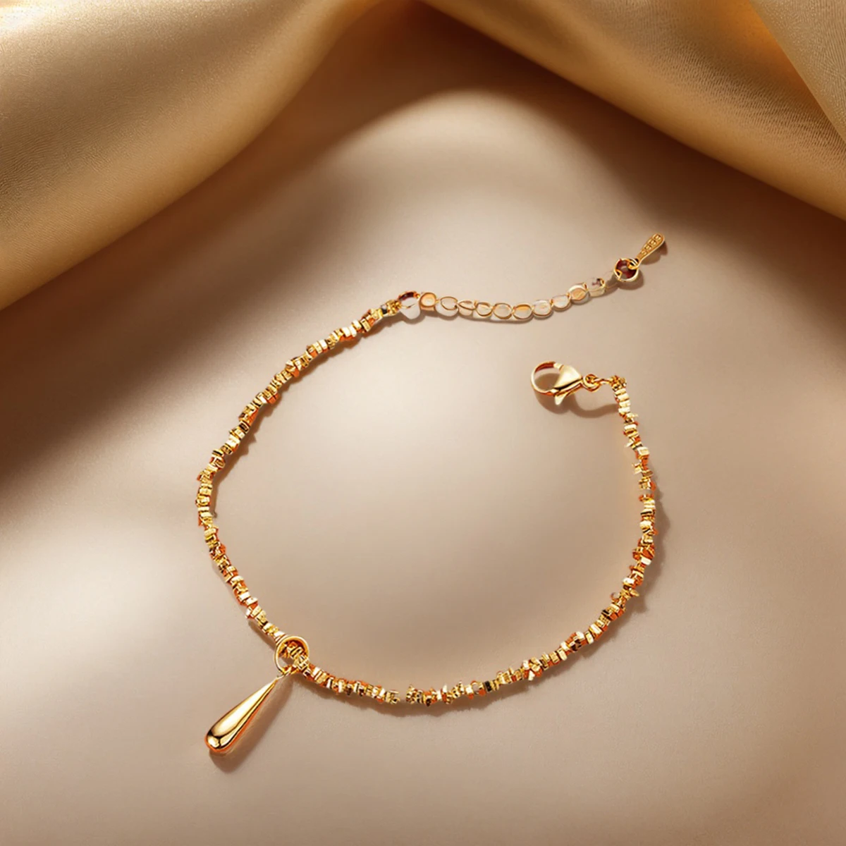 

New Broken Water Drop Bracelet Necklace Vietnamese Sand Luxury Light Luxury Broken Water Drop