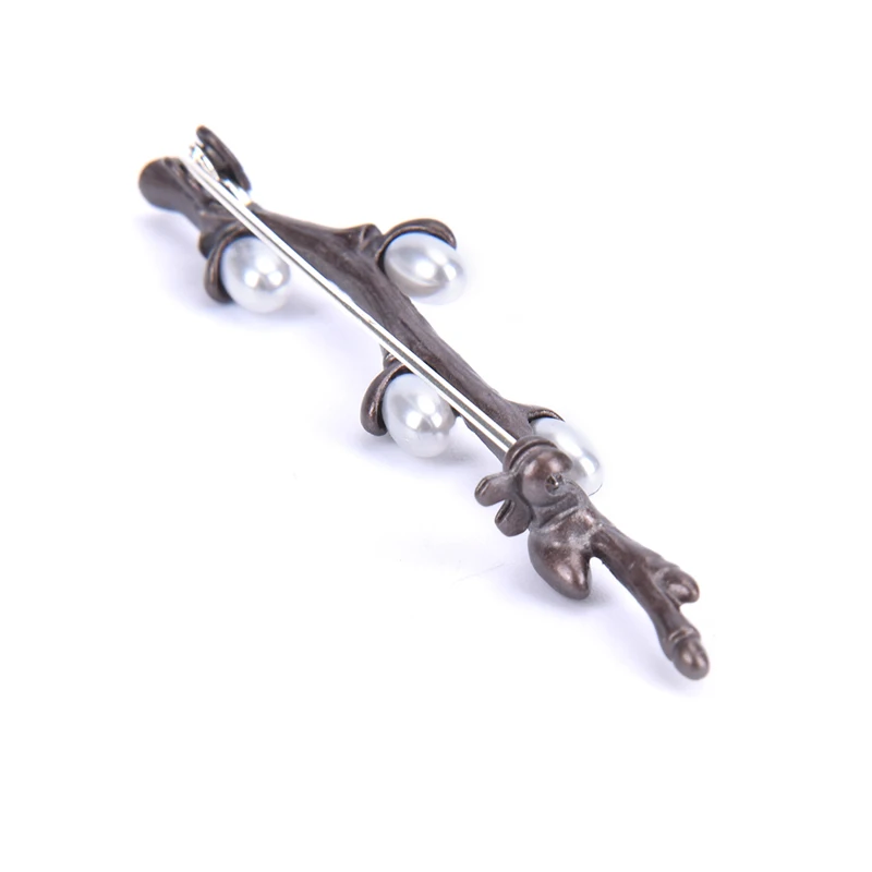 1Pcs Vintage Handmade Freshwater Pearl Plum Blossom Flower Branches Brooches Pins Elegant Bouquet Brooch For Wedding Jewelry