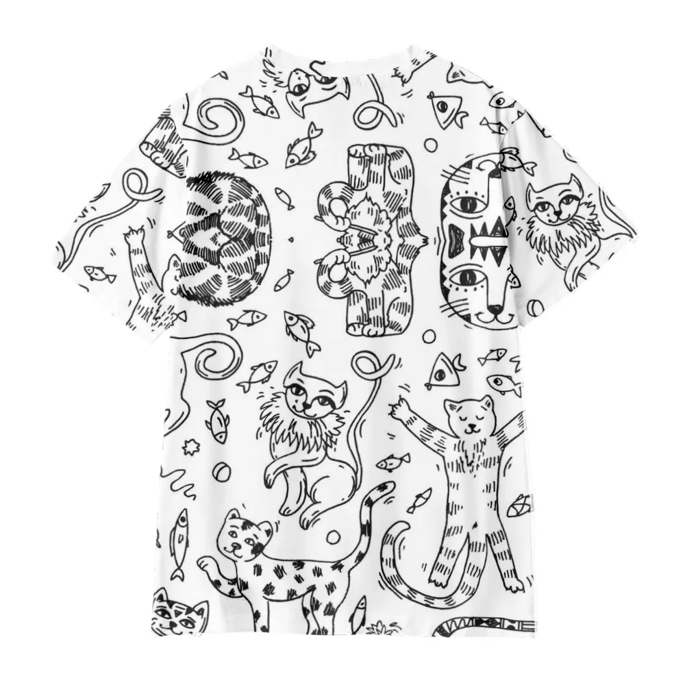 2022 new men's casual breathable Fashion Top T-shirt Custom Hip Hop business round neck short sleeve T-shirt Animal Totem