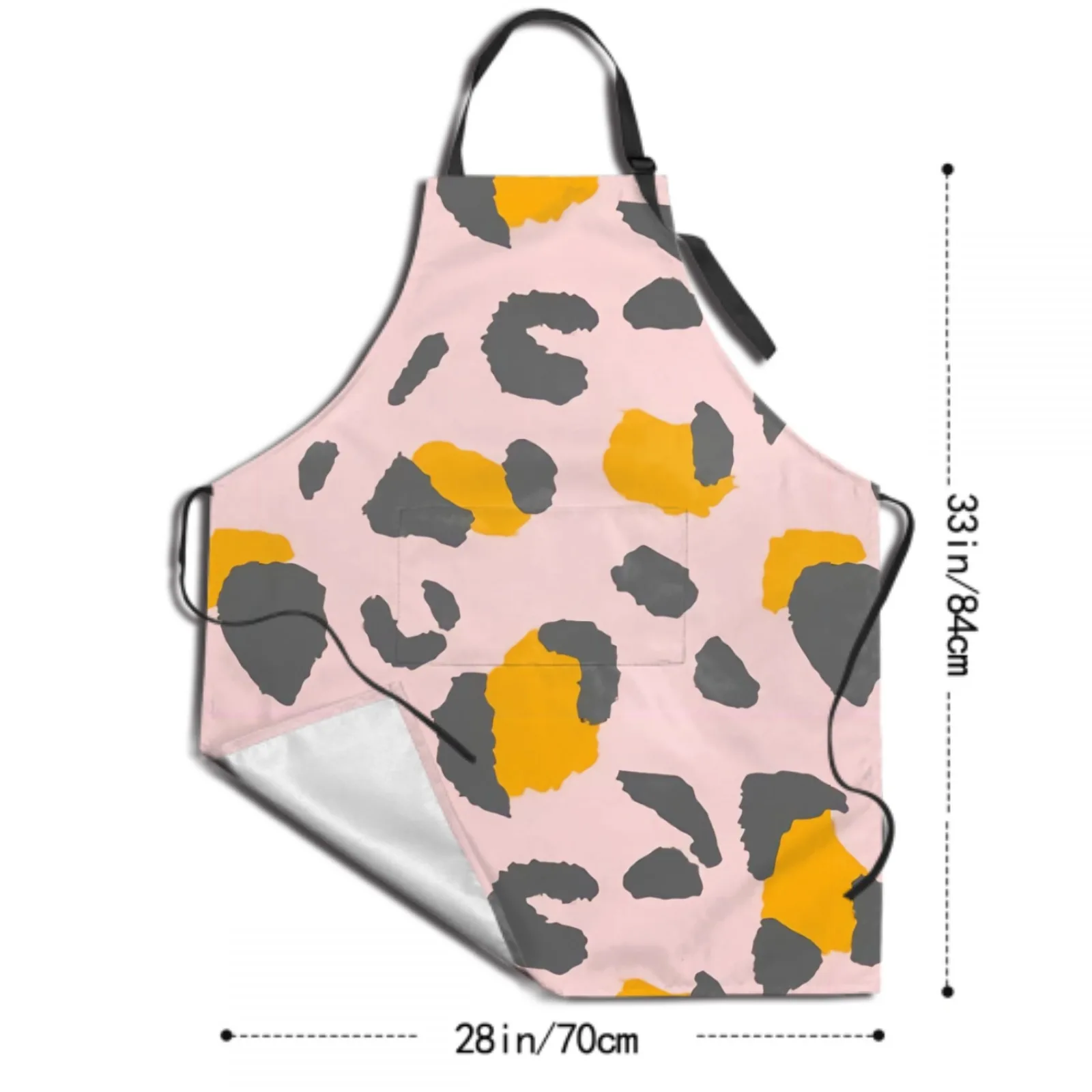 Colorful Waterproof Apron with 2 Pockets Kitchen Chef Apron  Apron for Hair Brushing Cooking Baking Painting Gardening