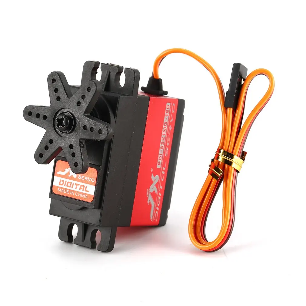 JX PDI-6221MG 20KG 180° 360° Continuous Rotation High Precision Metal Gear Digital Standard Servo for 1/8 1/10 RC Car Robot