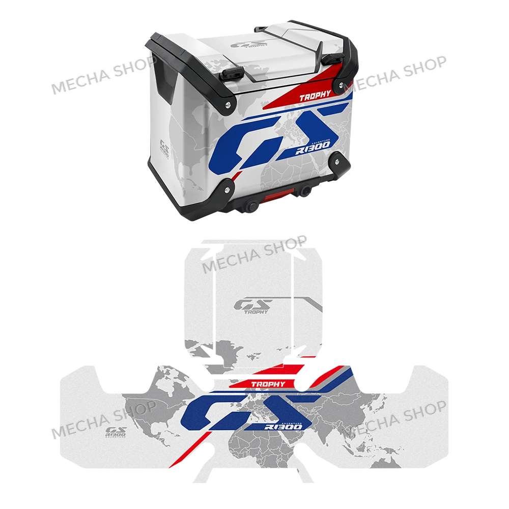 Motorcycle Suitcase Stickers Trunk Middle/Side Stickers Protection Decal For R 1300 GS Adventure Racing Red Triple Black 2025