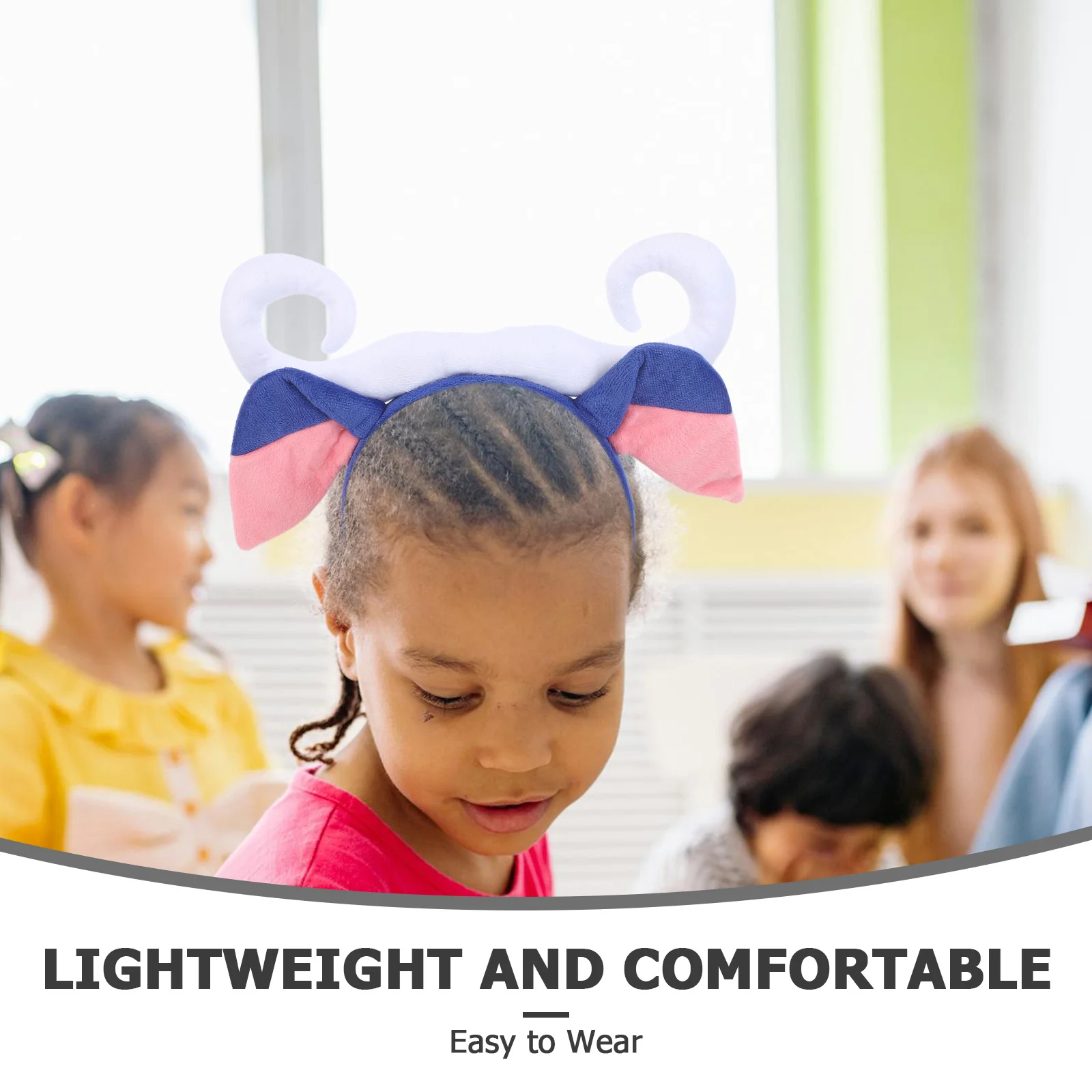 1 set di accessori per costumi animali con coda di corno di toro, set di vestire per bambini, per ruolo di carnevale per feste in fattoria di Halloween