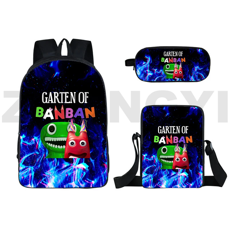 

Double 16 Inch Hot Game Garten of BanBan 2 Backpack College Urban Retro Schoolbag Multifunctional Travel Laptop Bag Shoulder Bag