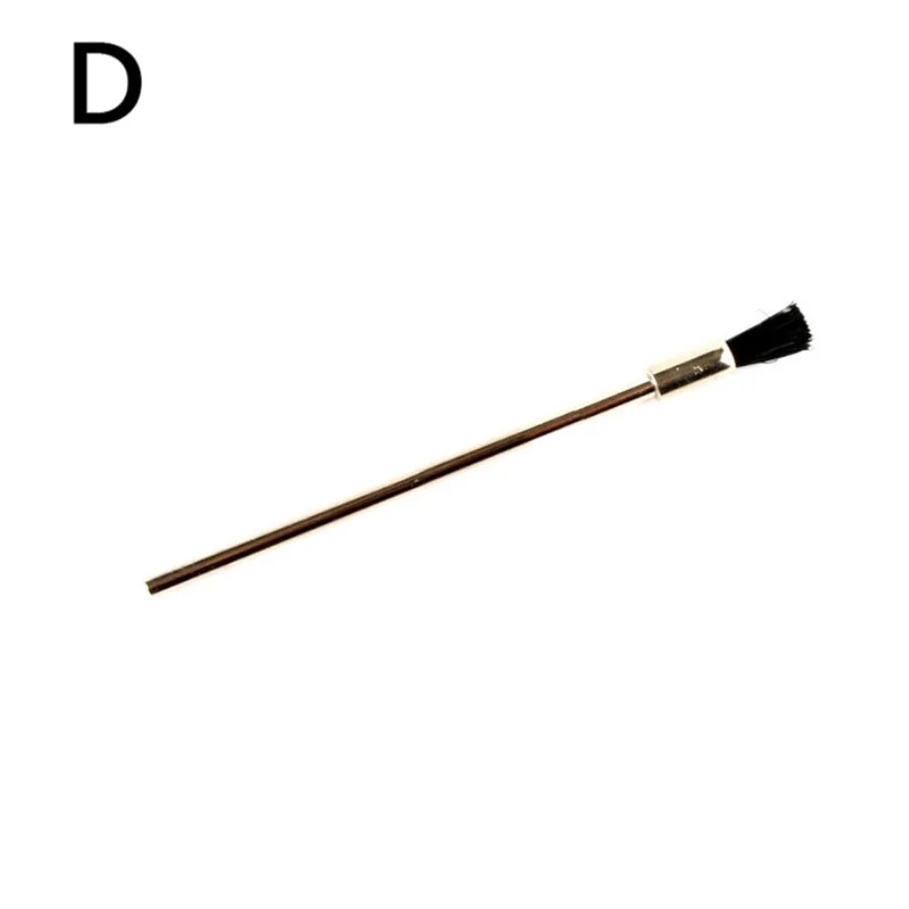 

Новинка, Высококачественная щетка из нержавеющей стали с ржавчиной, 1 шт., 3 ручки, 3 мм хвостовик, щетина/конский волос/Искусственная щетина