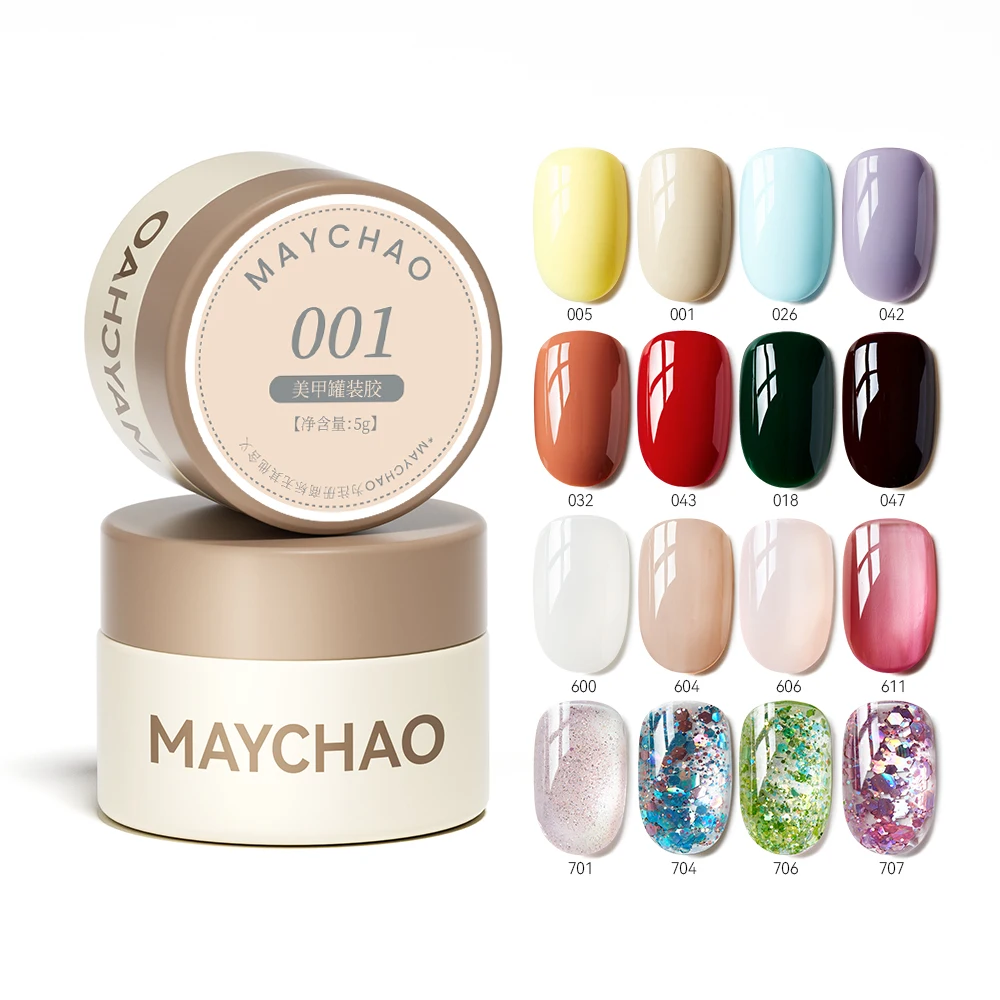 MAYCHAO Painting Gel 70 colors 5G Professional Nail Paint Color Gel Polish For Nail Art UV Gel Lacquer Gel Top Coat Manicure