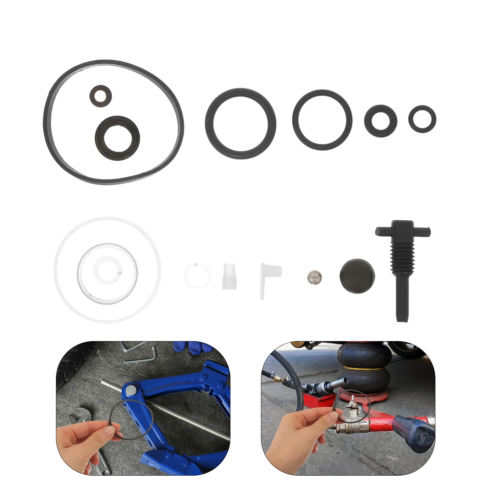 

Jack Repair Kit Horizontal Hydraulic Tools Leverage Car Supply Trailer Oil Seal for Automotive