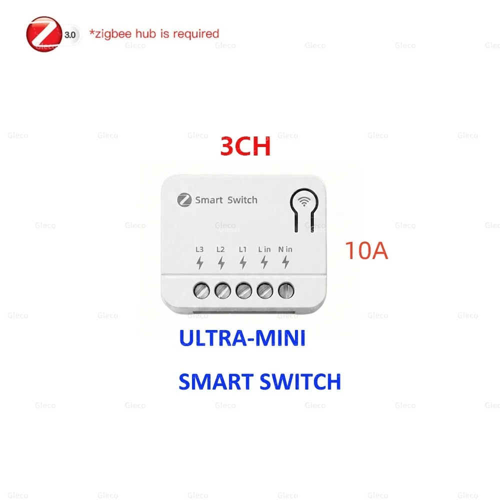 Zigbee 3.0 Mini Smart DIY Schalter 2-Wege 1/2-Kanal-Steuerung Smart Home Relais Automatisierungs-Breaker Kompatibel mit Tuya Alexa Google Home