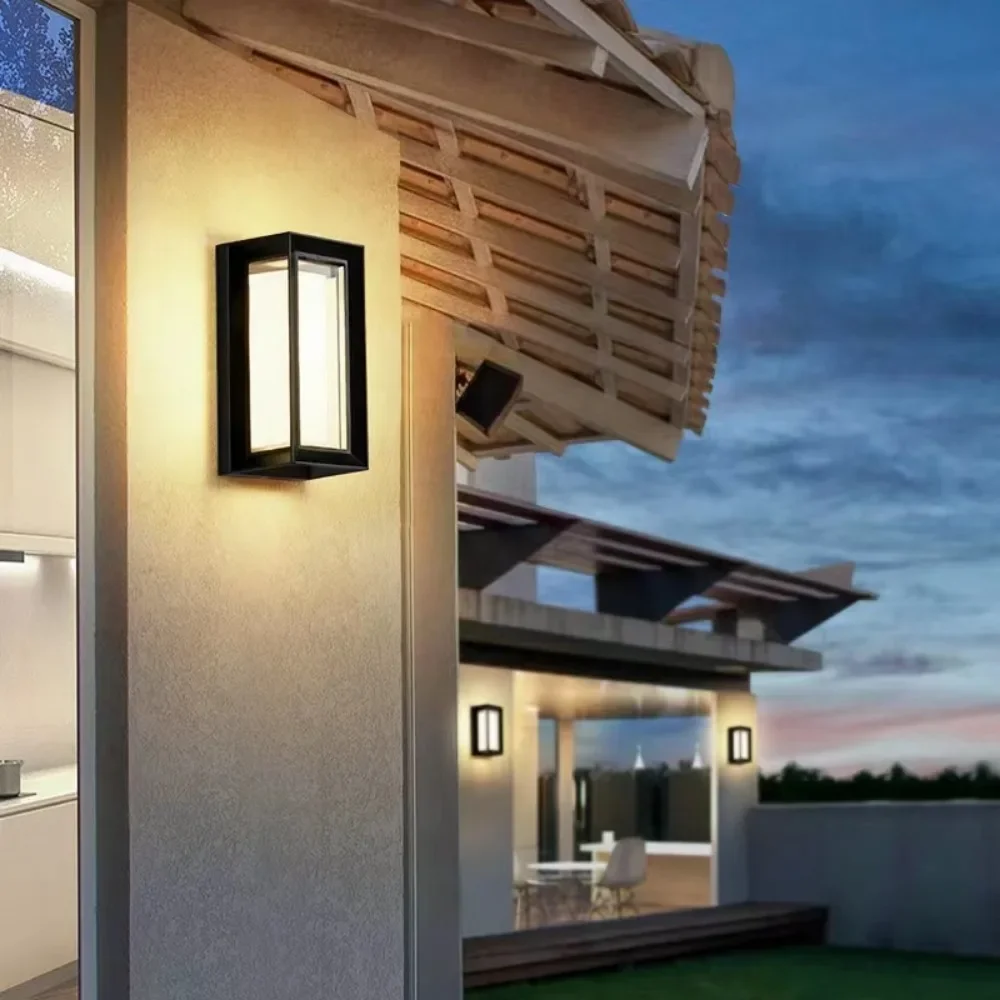 Moderne LED Außenwand leuchte IP65 wasserdichte Veranda Balkon Garten Außen leuchte Lichter Villa Terrasse Home Leuchten