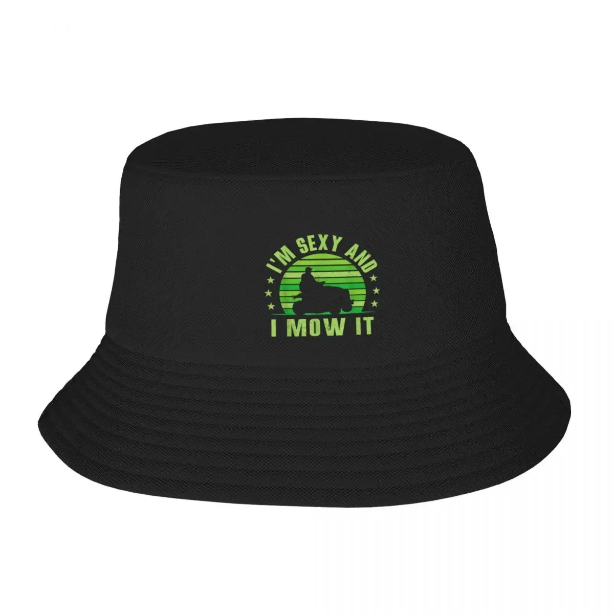 im sexy and i mow it funny Bucket Hat Hat Man Big Size Hat Luxury Cap Women Hats Men's