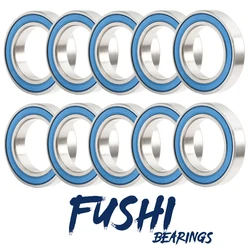 6802RS Bearing 10PCS 15x24x5 mm ABEC-3 Hobby Electric RC Car Truck 6802 RS 2RS Ball Bearings 6802-2RS Blue Sealed