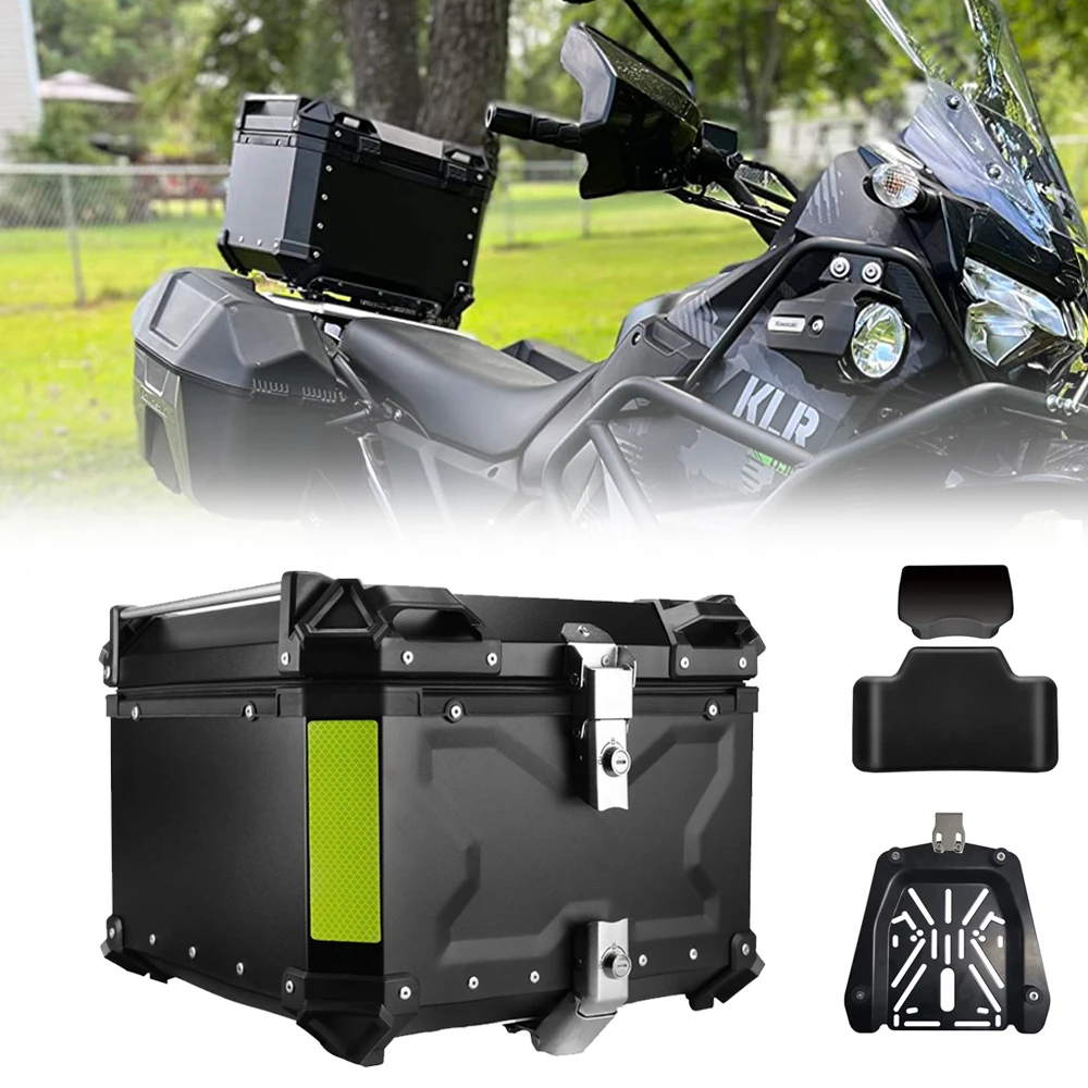 65L CNC Aluminum Motorcycle Helmet Box Trunk Top Case Travel Luggage Storage Box For BMW r1200gs adventure 1200 gs R1250GS ADV