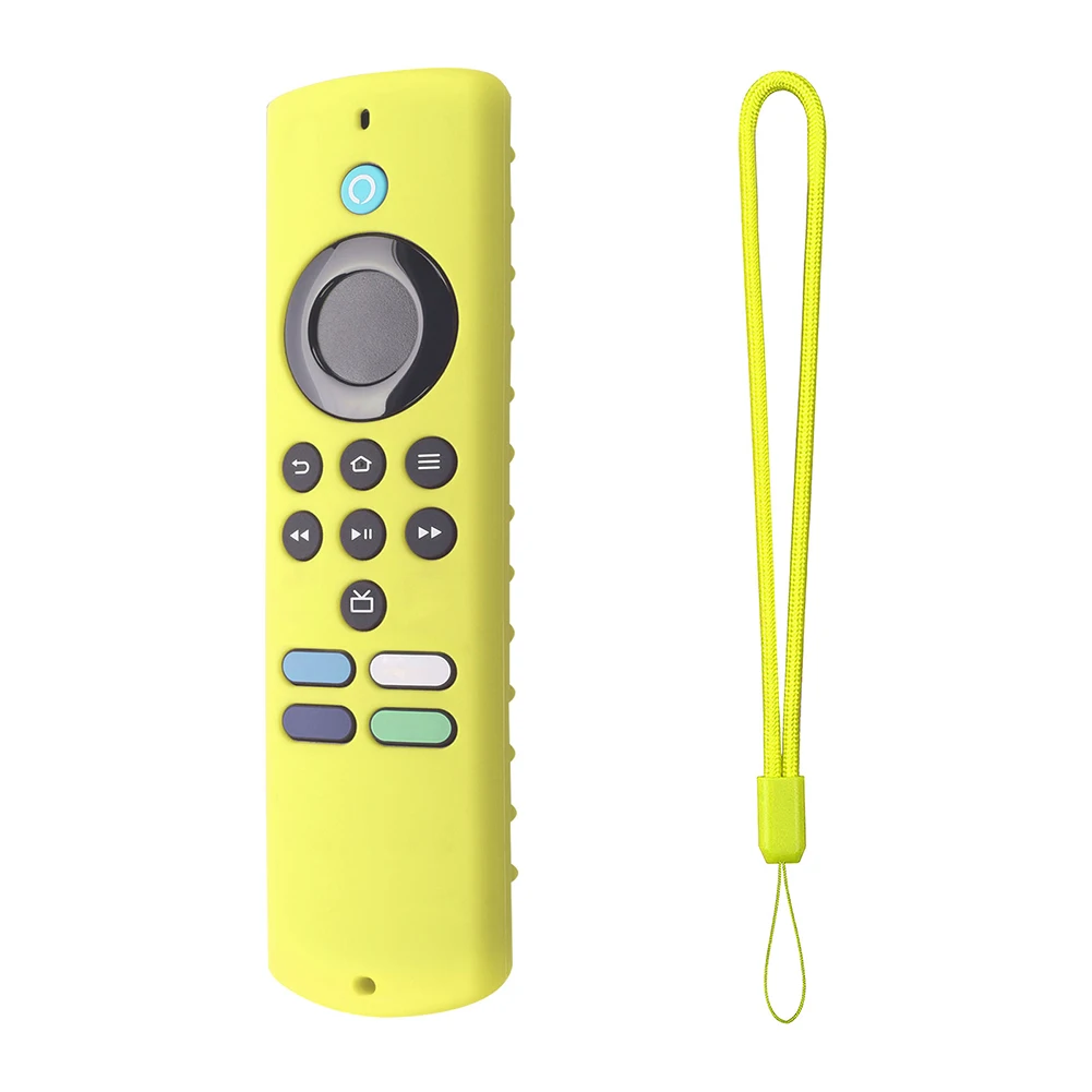 

Silicone Remote Protective Case Shockproof Luminous Controller Sleeve With Lanyard For All-new Amazon Fire TV Stick 4K