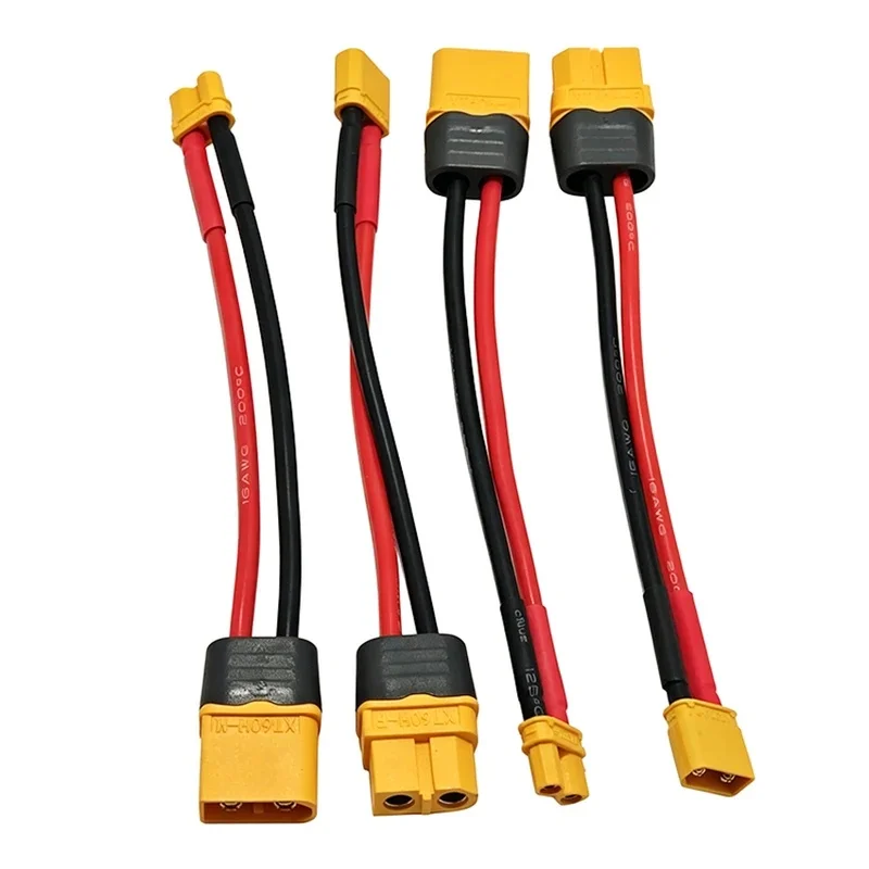 XT60 Plug to XT30 Connector Adapter Charge Cable Lead Wire 16awg 10cm For 2S/3S Lithium Battery Charger Adapter