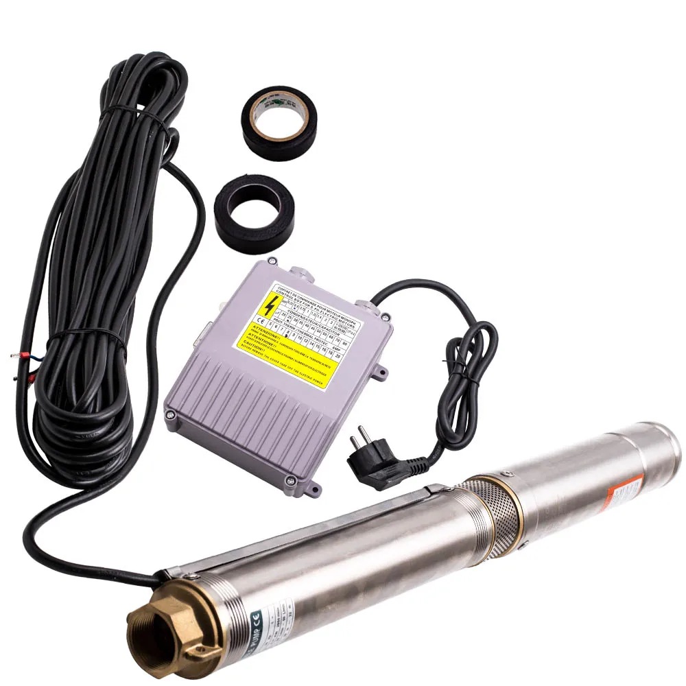 مضخة مياه تعمل بالطاقة الشمسية 370 وات 230 فولت/50 هرتز للنافارات مضخة غاطسة بئر عميق 3 بوصة 3,800 لتر/ساعة لسقي الماشية #6
