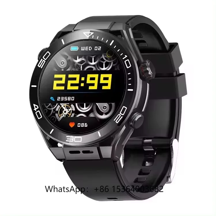 

2024 1.52 Inch Android Video Call X5 Round Screen Bt Call HD Fitness Multi Sports Smart Watch for Men Reloj Devices