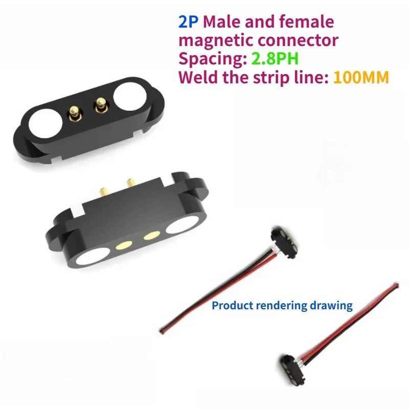 1Set / 5Set Magnetic Connector 2/3/4/5/6/8 PIN Bonding Wire Strip Wiring Terminal Strong Magnetic Solderless Quick Butt Joint