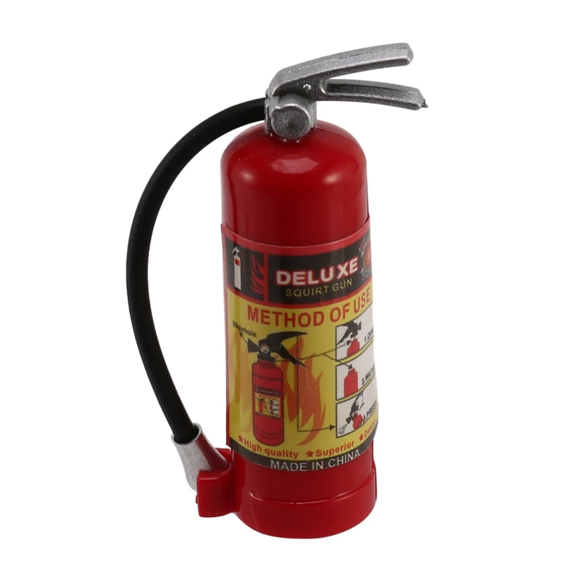 RC Decoration Metal Mini Fire Extinguisher for 1/10 RC Crawler Axial SCX10 90046 Traxxas TRX4 Tamiya D90,Red