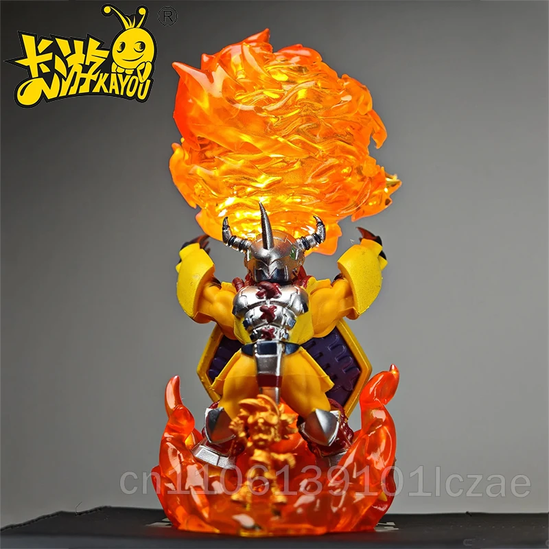 Коллекционная игрушка KAYOU Digimon Adventure: Слепая коробка с мини-фигурками Evolution Rubber Vol.1 Mega Secret Rare War Greymon, аниме-подарок