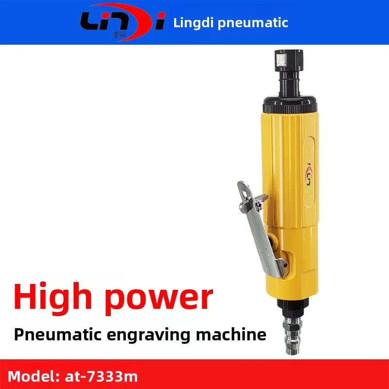 Taiwan Lingdi AT-7333M Pneumatic Grinder with Handle, Strong Engraving  Edging Machine