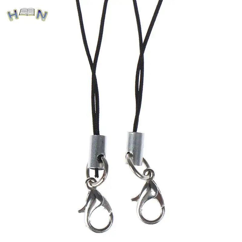 10pcs Nylon Wrist Strap Lanyard For Camera Cell Phone IPod USB Mp3 Mp4 Keychains Hooks Mobile phone Strap Keyring Key Ring