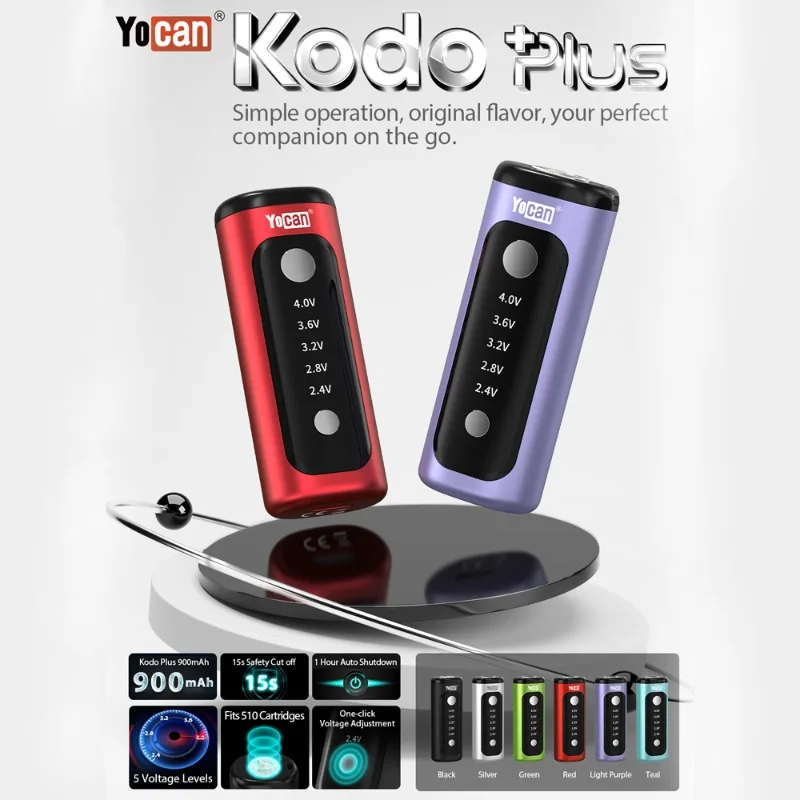 Yocan Kodo Plus 510 Vape Mod 900mah Type-C vape mod for vape mods - gallery image 6