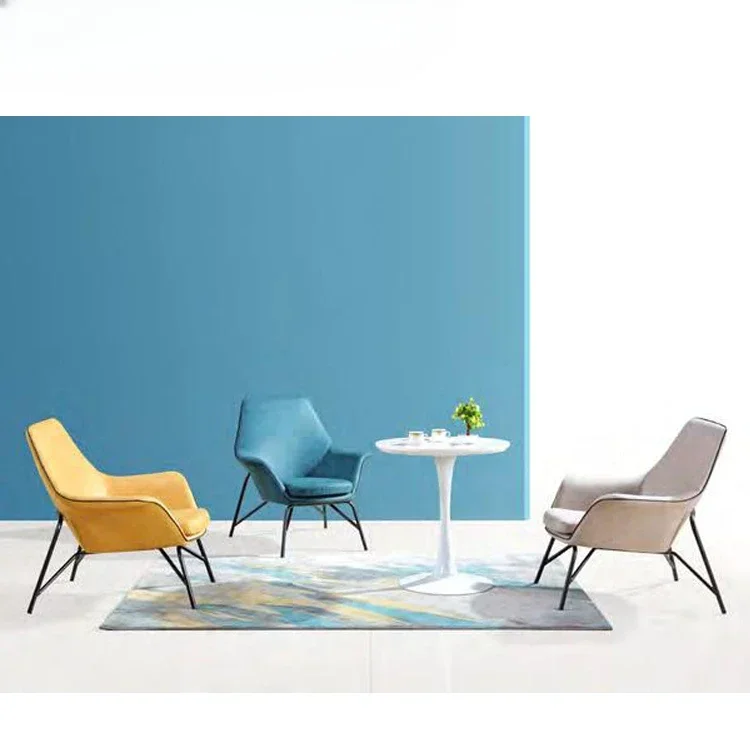 l Office Room Modern Leather Arm Chairs Leisure Furniture Single Sofa  Modern PU Leather Chair office furniture