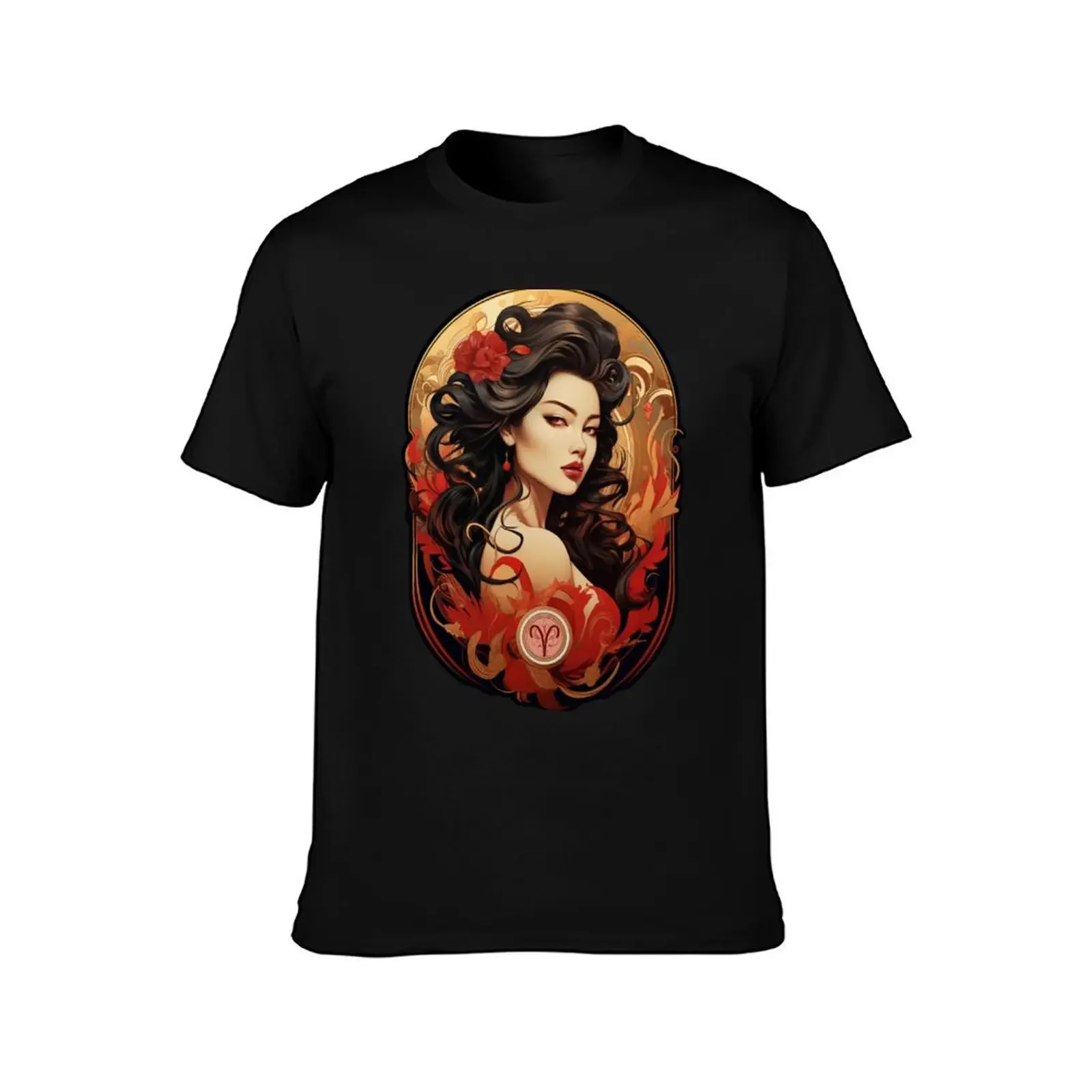 Aries - Art Nouveau Beauty T-Shirt designer shirts oversized graphic tee custom t-shirts football t shirt oversized t shirt men