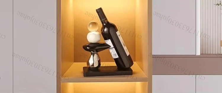 Luxury Wine Rack Design Kitchen Cabinet Restaurant Wine Bottle Holders Hand Modern Vertical Bottle Racks Stand Barware Dining