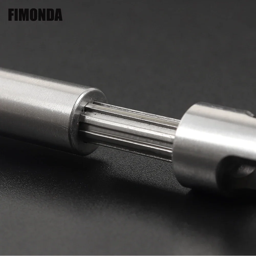 FIMONDA 2pcs Stainless Steel Drive Shaft for 1/10 RC Crawler  TRX4 TRX6 Axial SCX10  Wraith Capra D90 TF2 Redcat GEN8