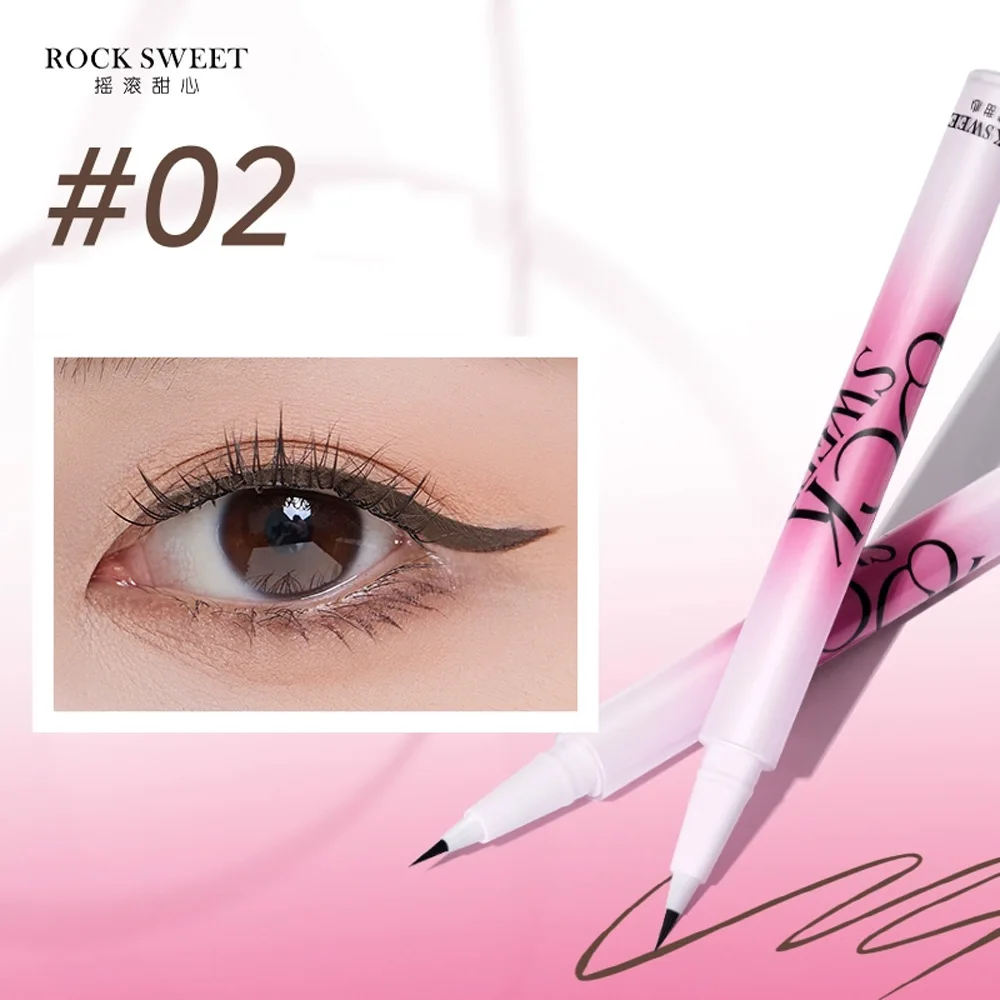 Rock Sweet Smooth Liquid Eyeliner Ultra-fine Highly Pigmented Waterproof Smudge Resistant Lasting Liquid Eyeliner
